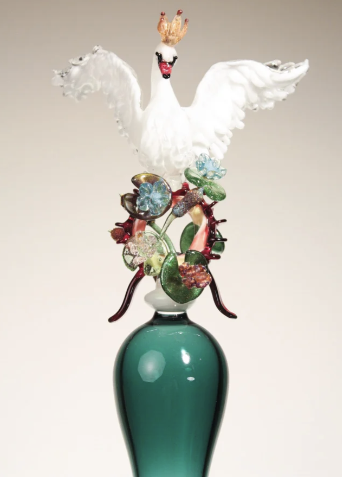 Détail d'une œuvre en verre